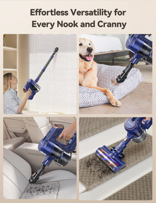 Qikcln VC06 150W 23Kpa Cordless Vacuum Cleaner with 3 Modes & 45-Min Runtime