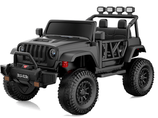 Electric Powered Ride on Toys,Yisufo Battery-Operated Ride on Jeep,Remote Control,Led Lights,24v,Black